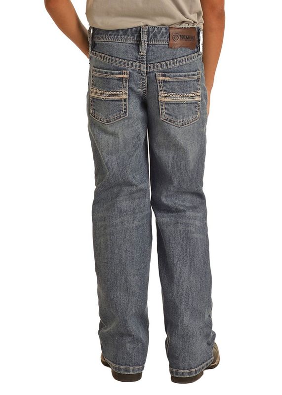 BB0BD04375 BOY&#39;S ROCK &amp; ROLL STRAIGHT BOOTCUT JEAN