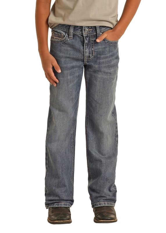 BB0BD04375 BOY'S ROCK &amp; ROLL STRAIGHT BOOTCUT JEAN