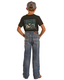 HB0BD02564 BOY'S HOOEY BY ROCK &amp; ROLL MEDIUM VINTAGE WASH REGULAR FIT BOOTCUT