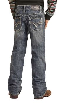 RRBD0BR0LH BOY&#39;S ROCK&amp;ROLL ROPE STITCH JEAN