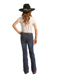 RRGD5MR0GG GIRL&#39;S ROCK &amp; ROLL DARK WASH TROUSER