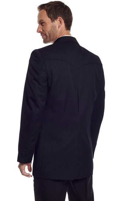 CC1929 MEN'S CIRCLE S BLACK WESTERN SPORT COAT