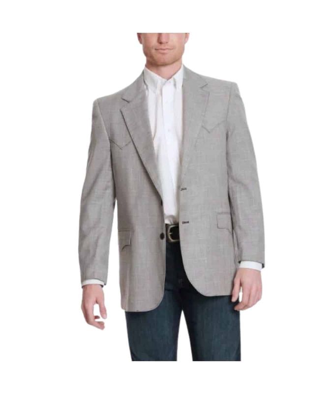 CC4608 MEN&#39;S CIRCLE S WESTERN GREY SPORT JACKET