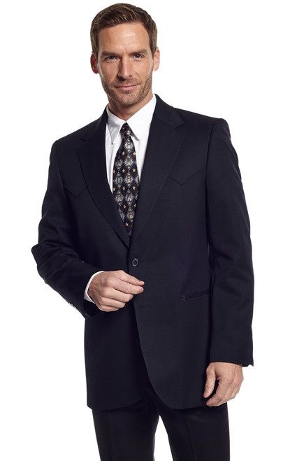 CC1929 MEN&#39;S CIRCLE S BLACK WESTERN SPORT COAT
