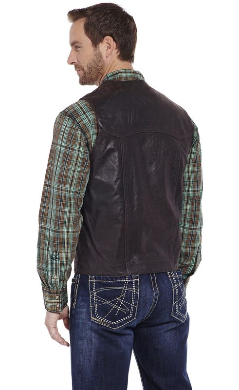 ML3061A MEN'S CRIPPLE CREEK ANTIQUE SUEDE LEATHER VEST