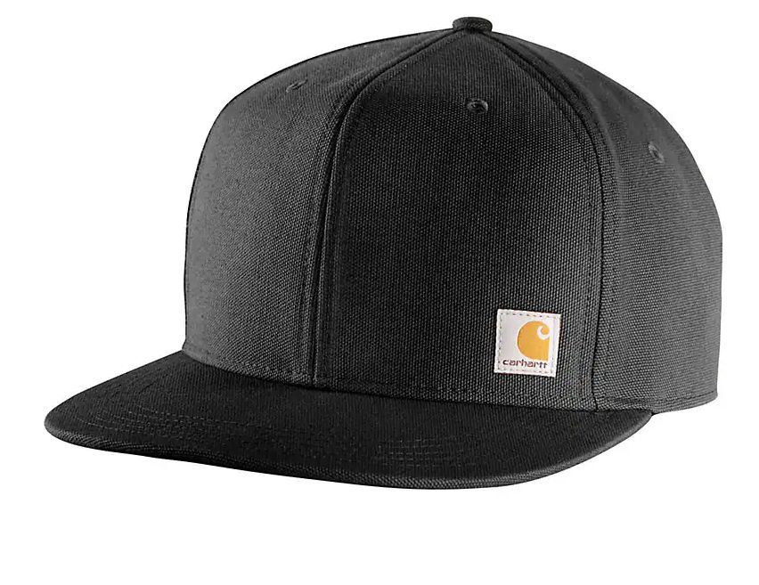 101604-001 CARHARTT FIRM DUCK FLAT BRIM CAP