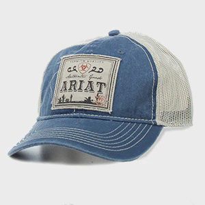 A300062720 WOMEN&#39;S ARIAT BLUE/CREAM LOG