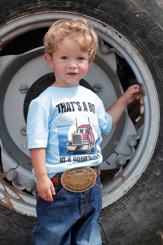 MTT7671091 TODDLER BOY&#39;S CINCH LIGHT BLUE SHORT-SLEEVE TEE