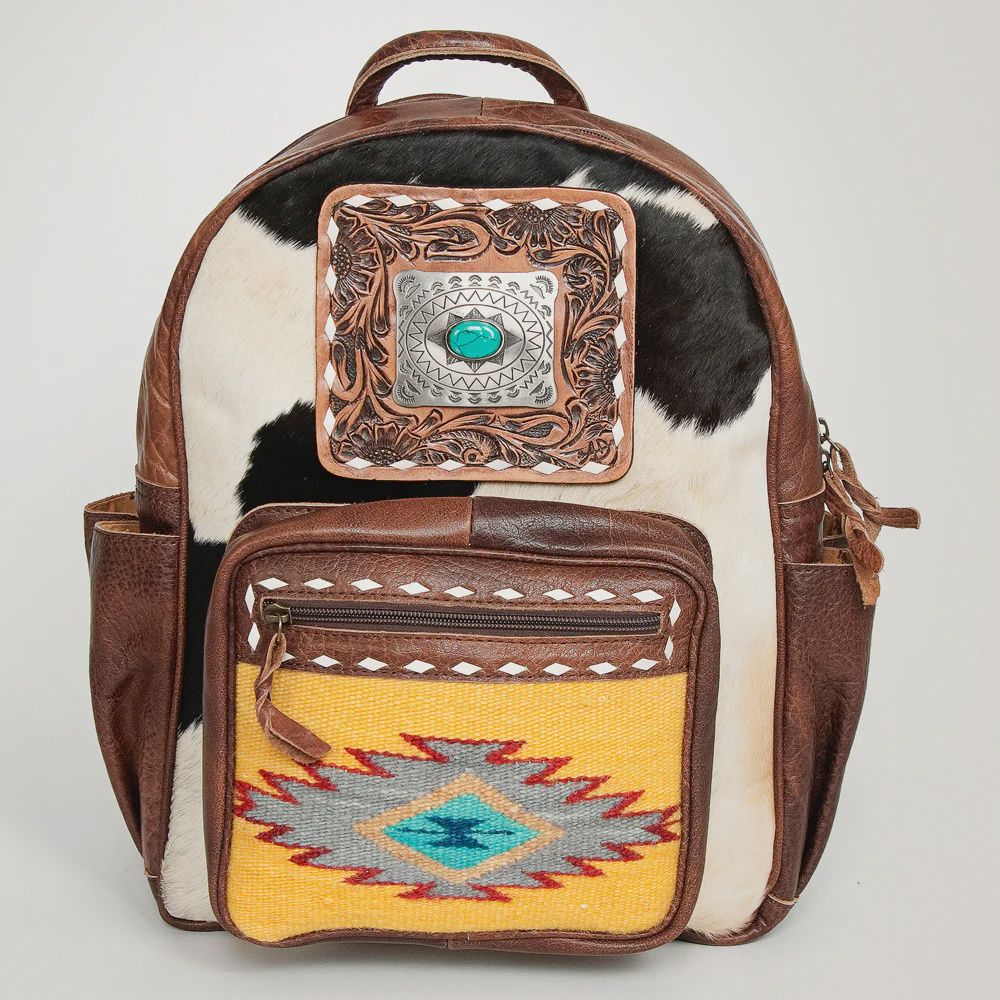 ADBG782 AMERICAN DARLING HAIR ON GENUINE WESTERN LEATHER BACKPACK