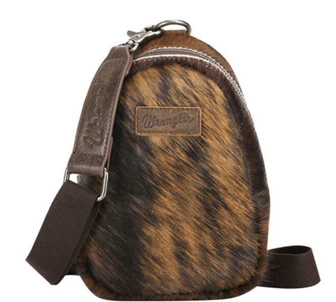 WG106-S9110 WRANGLER HAIR-ON SLING BAG