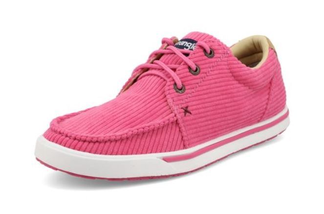 WCA0102 WOMEN&#39;S TWISTED X PINK CORDUROY CASUAL KICKS