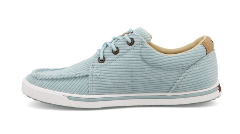 WCA0100 WOMEN'S TWISTED X ICED AQUA CORDUROY KICKS