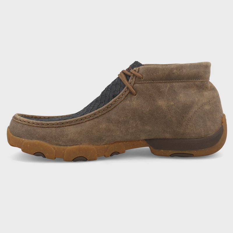 MDM0101 MEN'S TWISTED X BOMBER &amp; BLACK PIRARUCU DRIVING MOCS