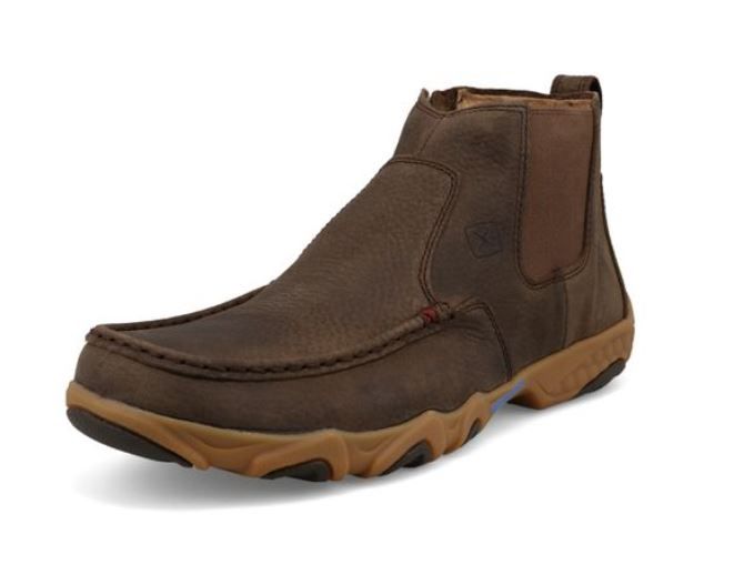 MDMX001 MEN&#39;S TWISTED X 4&quot; Chelsea Driving Moc Root Beer Shoes