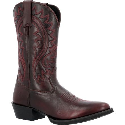 DDB0486 MEN&#39;S DURANGO 12&quot; BURNISHED BURGUNDY TRADITIONAL WESTERN BOOT