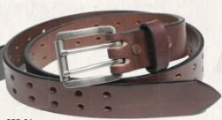 255-36 MEN&#39;S GINGERICH ROTTERDAM DARK BROWN 1.5&quot; DOUBLE PRONG WORK BELT