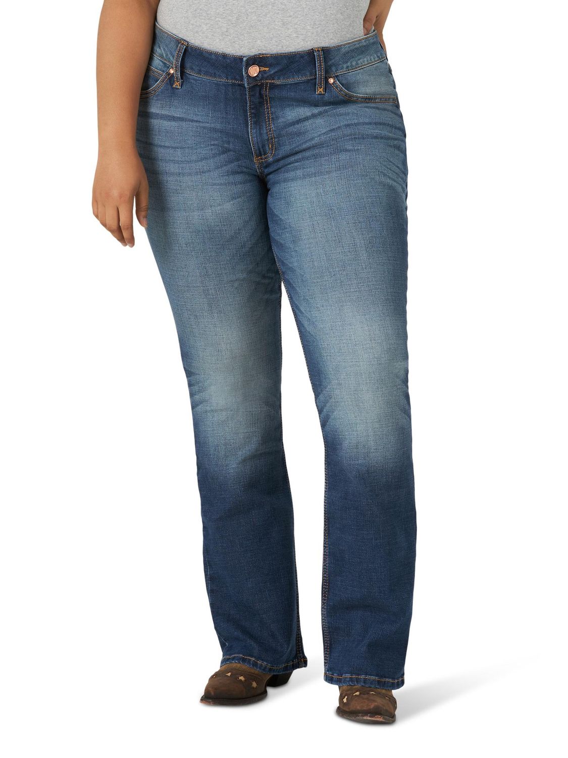 09PWZMS WOMEN&#39;S WRANGLER  *PLUS SIZE* RETRO MAE MID-RISE JEAN
