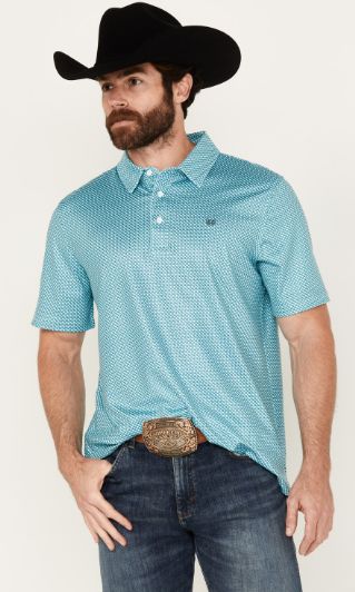 PPMT51R0WR MEN&#39;S PANHANDLE S/S GEO KNIT POLO
