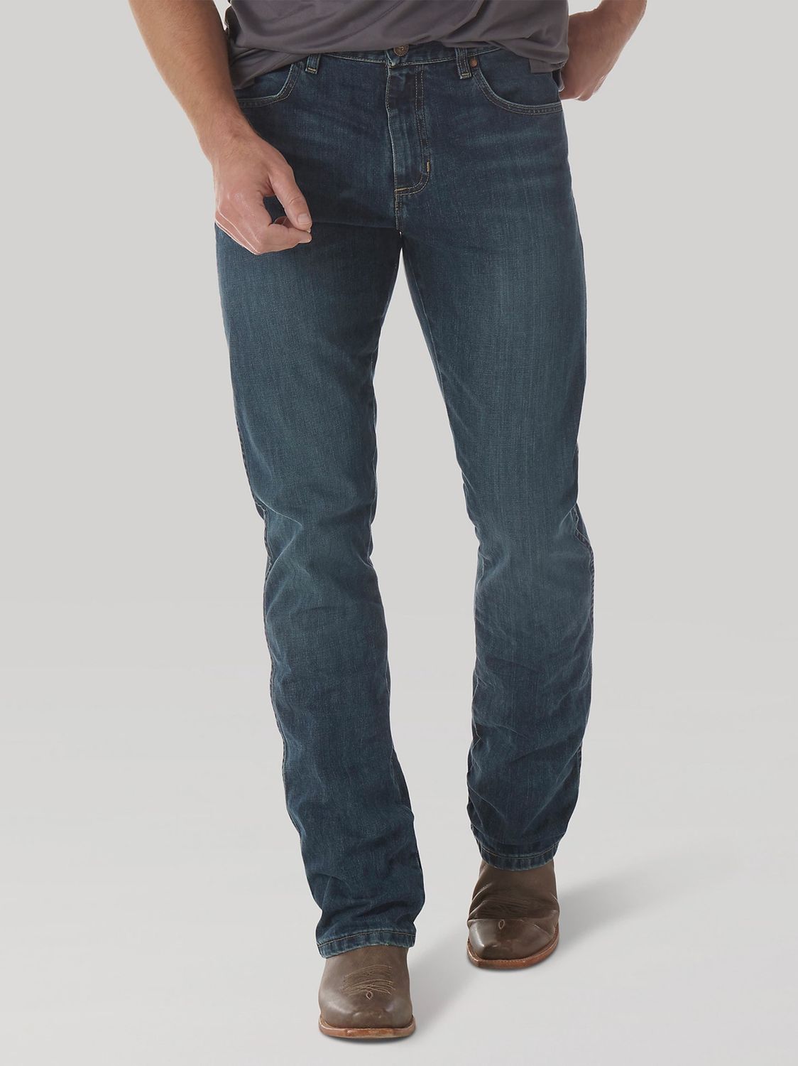 77MWZRW MEN&#39;S WRANGLER RETRO® SLIM BOOT CUT JEAN - RIVER WASH