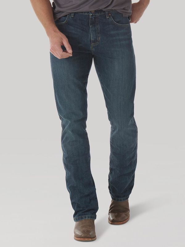 77MWZRW MEN&#39;S WRANGLER RETRO® SLIM BOOT CUT JEAN - RIVER WASH