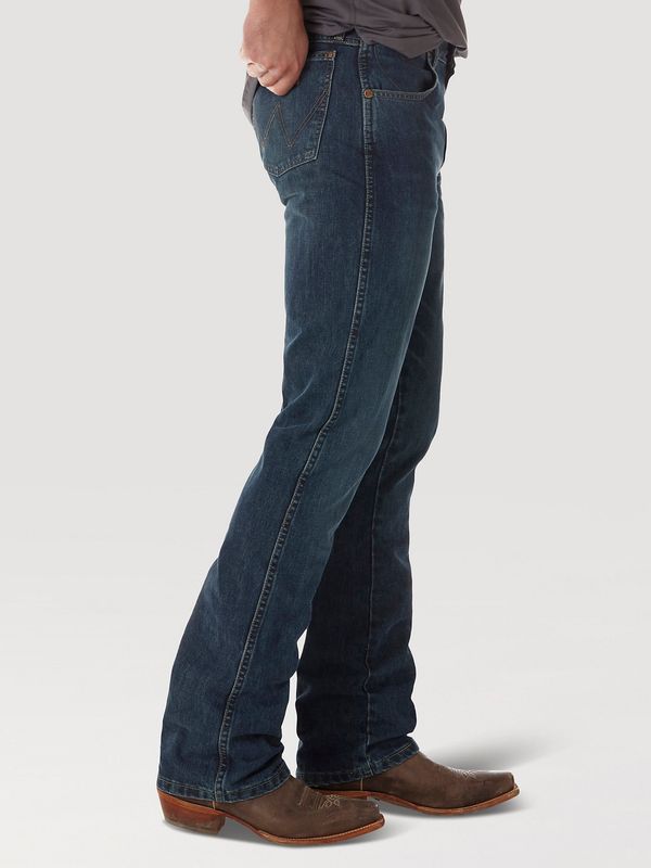 77MWZRW MEN'S WRANGLER RETRO® SLIM BOOT CUT JEAN - RIVER WASH