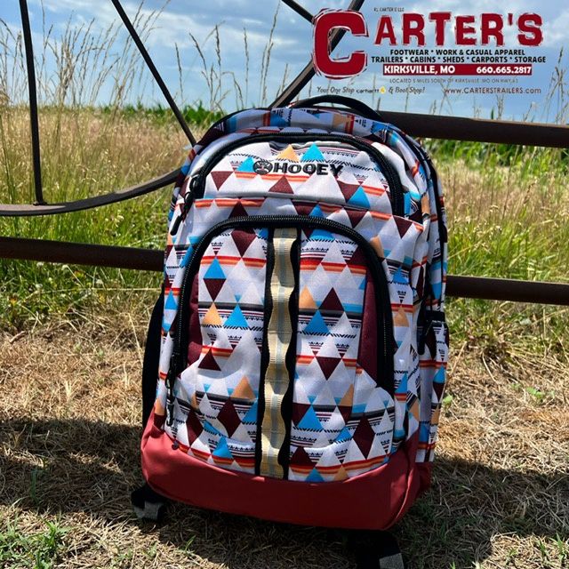 BP064AZCR HOOEY &quot;OX&quot; CREAM &amp; AZTEC &amp; BURGUNDY BACKPACK