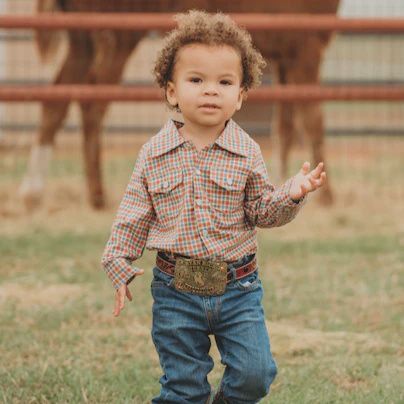 BPL01 INFANT/TODDLER SHEA BABY RED PLAID L/S PEARL SNAP