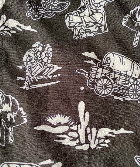 SNAP03 INFANT/TODDLER FARM PRINT PEARL SNAP