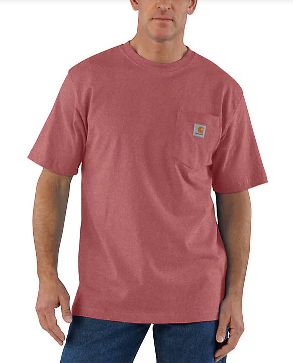 K87 R96 MEN&#39;S CARHARTT SHORT-SLEEVE WORKWEAR POCKET TEE