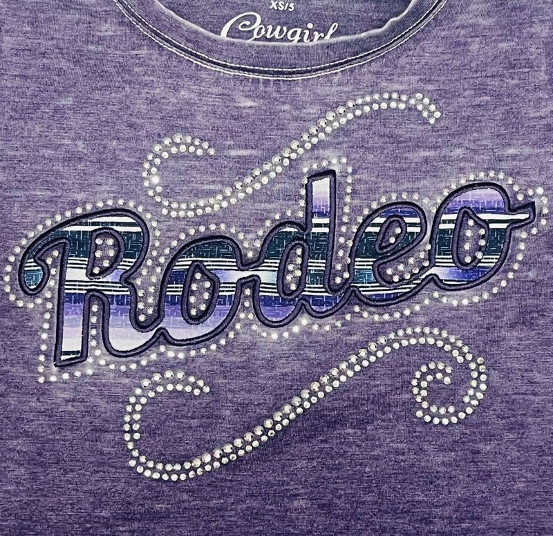 435820-191 GIRL'S COWGIRL HARDWARE SASSY RODEO S/S TEE