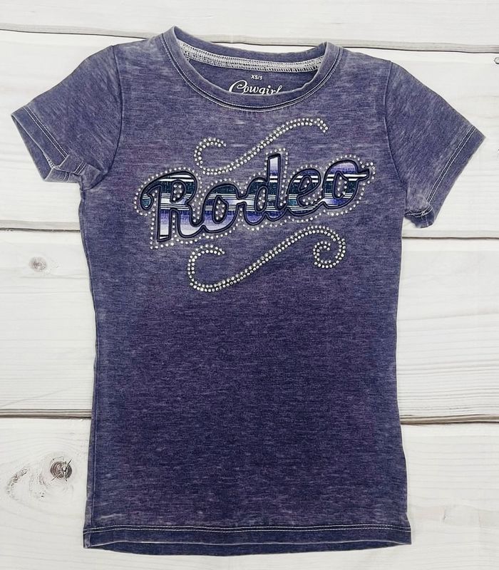 435820-191 GIRL&#39;S COWGIRL HARDWARE SASSY RODEO S/S TEE
