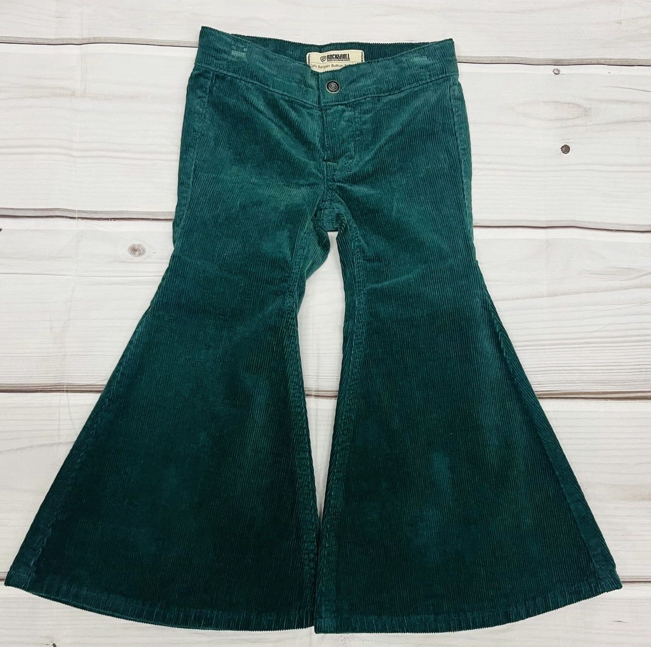 RRGD7PR0GE GIRL&#39;S ROCK&amp;ROLL GREEN CORDUROY BELLS