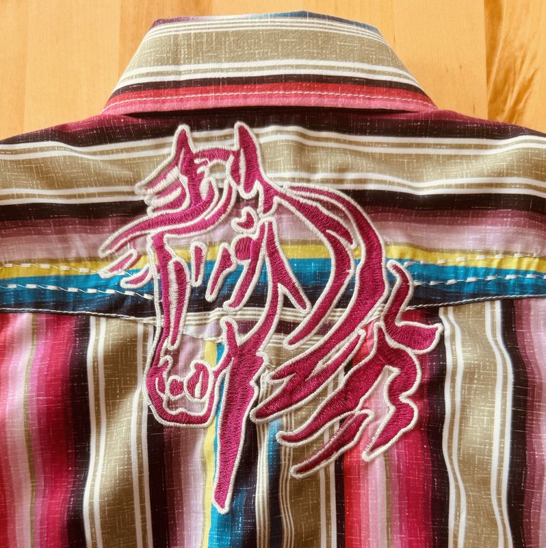 FP21 INFANT COWGIRL HARDWARE SERAPE L/S ROMPER