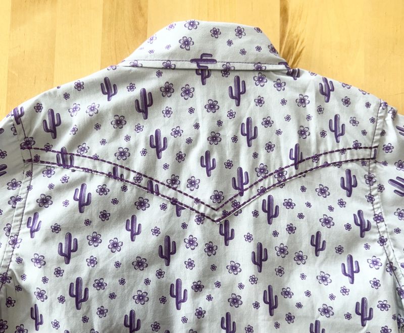 425578-190 GIRL'S COWGIRL HARDWARE DAISY CACTUS L/S WESTERN SHIRT