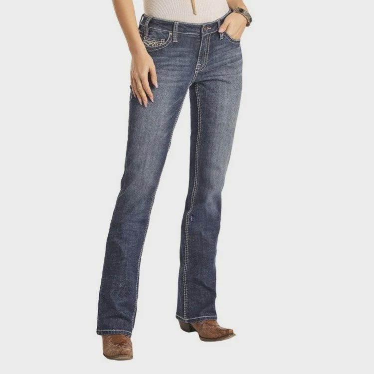 W1-3542 WOMEN&#39;S ROCK&amp;ROLL MID-RISE JEAN
