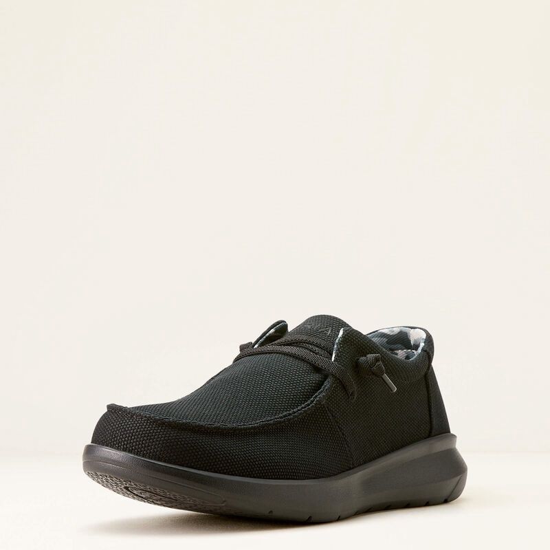 10053676 MEN&#39;S ARIAT SOLID BLACK HILO
