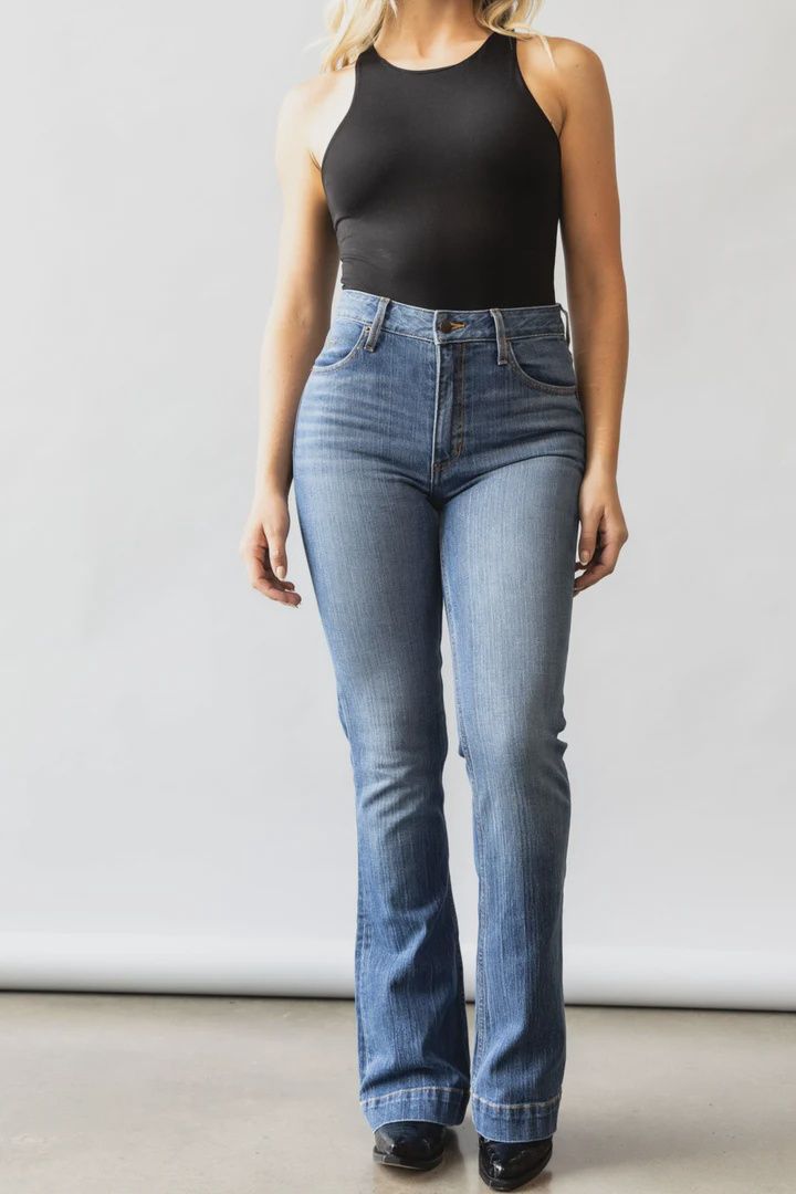 KIMES RANCH JENNIFER MEDIUM WASH HI-RISE JEANS