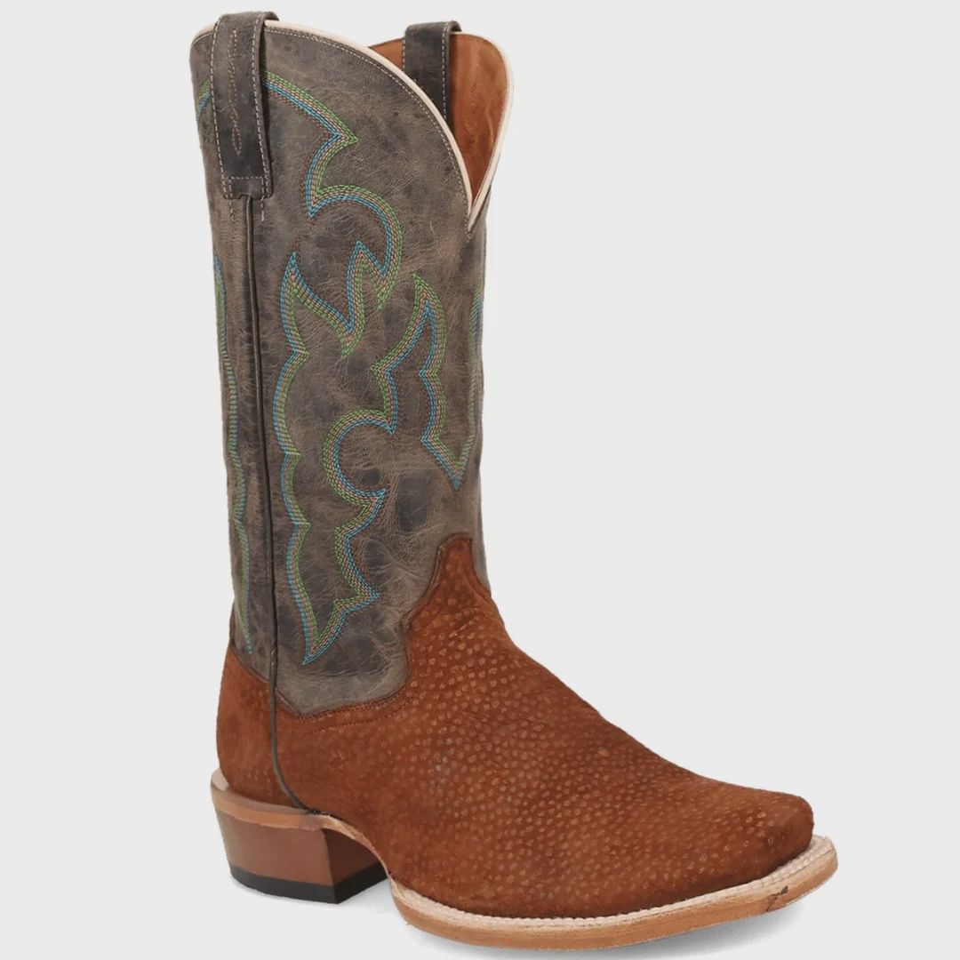 DP5023 MEN&#39;S DAN POST 13&quot; CAPPY CARPINCHO SQUARE-TOE WESTERN BOOT