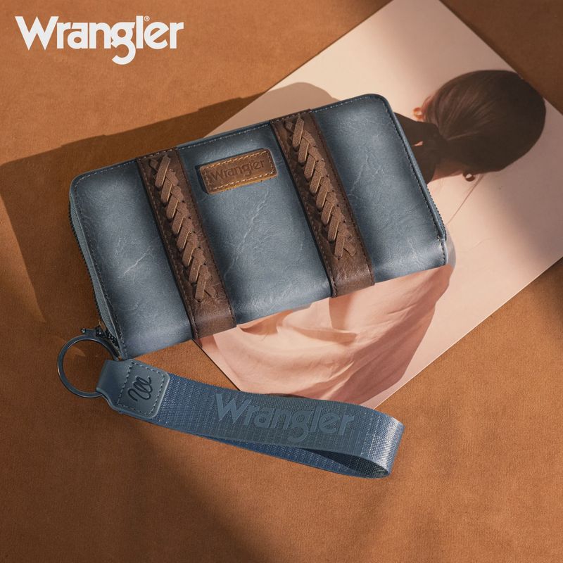 WG2208-W006 WRANGLER SHIPSTITCH WALLET / WRISTLET - JEAN