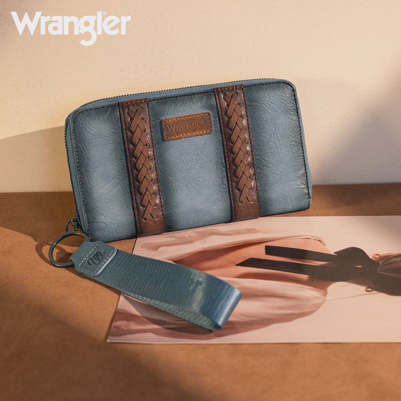 WG2208-W006 WRANGLER SHIPSTITCH WALLET / WRISTLET - JEAN