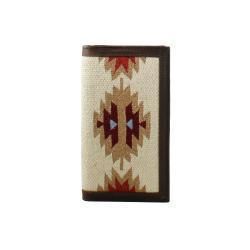 N5412602 NOCONA BROWN AZTEC RUG RODEO WALLET