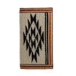 D250004760 3D NATURAL TAN &amp; WOOL RODEO WALLET