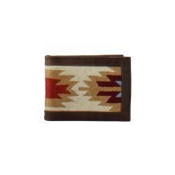 N5412802 NOCONA BROWN AZTEC RUG MONEY CLIP