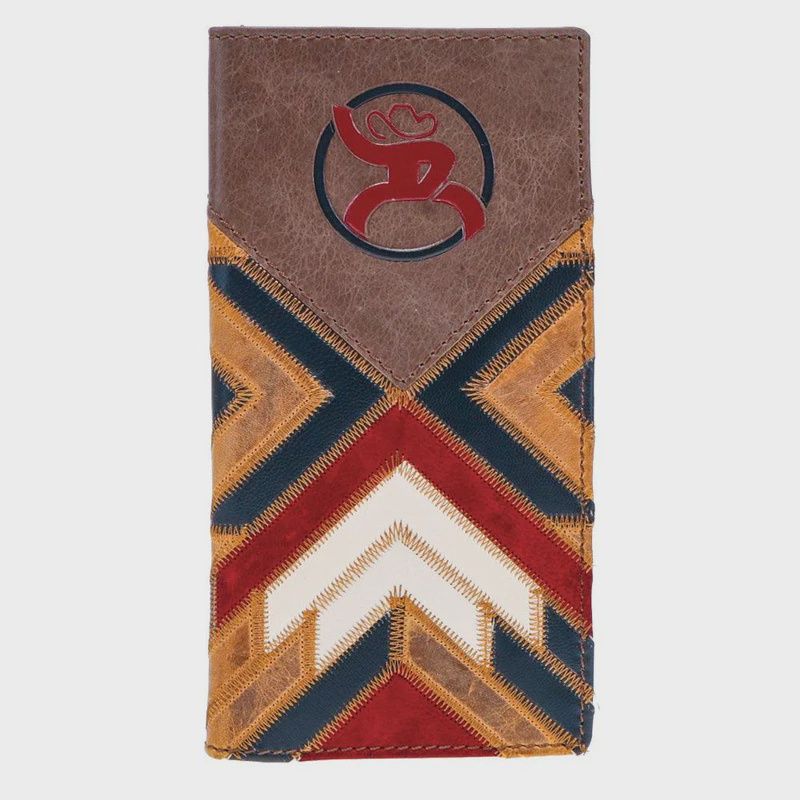 RW007-BRRD HOOEY &quot;KAMALI&quot; PATCHWORK RODEO WALLET