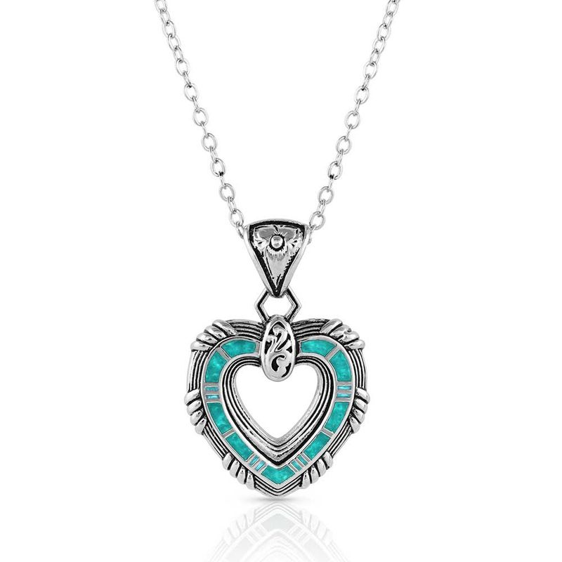 NC5477 MONTANA SILVERSMITHS LOVE CONQURES ALL TURQUOISE