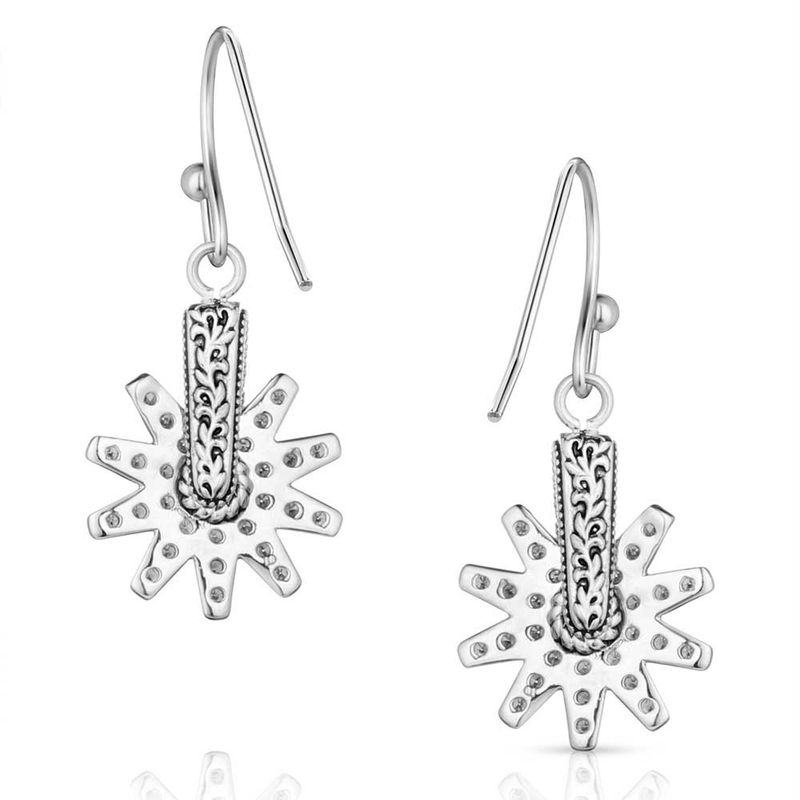 ER5823 MONTANA SILVERSMITHS SPUR OF THE MOMENT CZ EARRINGS