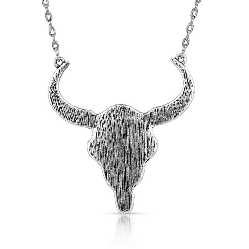 NC5790 MONTANA SILVERSMITHS BUFFALO SKULL NECKLACE