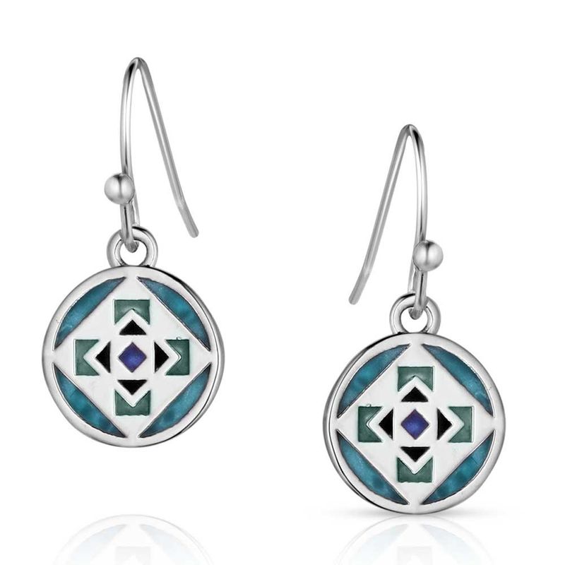ER5775 MONTANA SILVERSMITHS TURQUOISE SUBLE CHARM EARRINGS