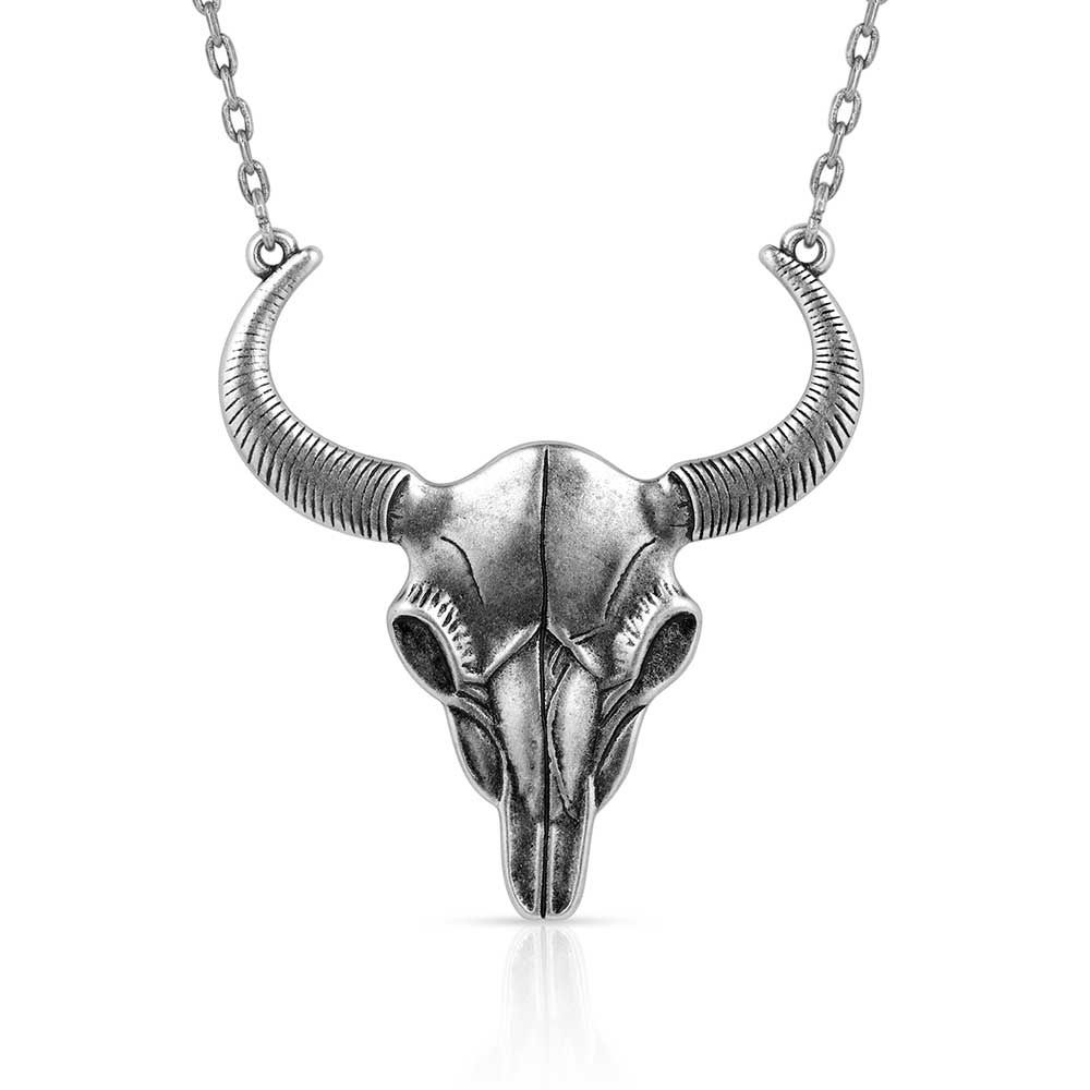 NC5790 MONTANA SILVERSMITHS BUFFALO SKULL NECKLACE