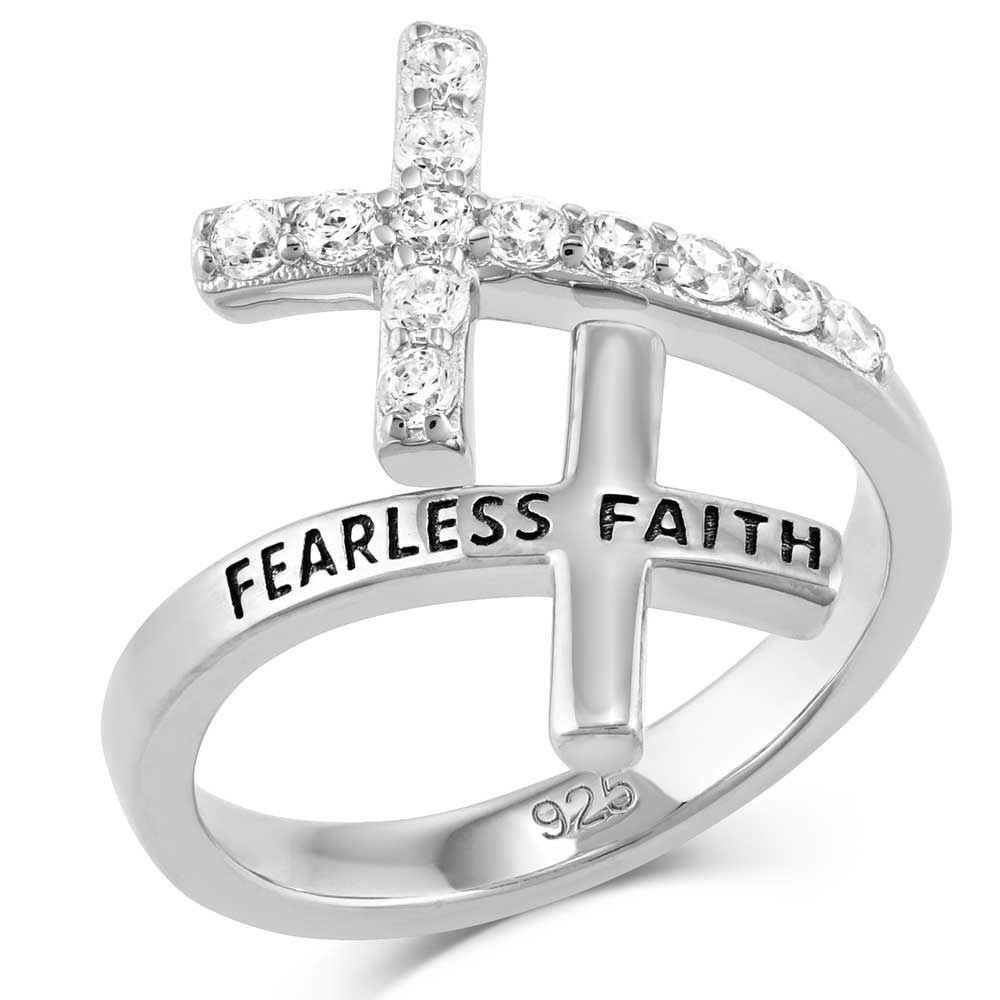FFRG5538 MONTANA SILVERSMITHS FEARLESS FAITH CROSS R